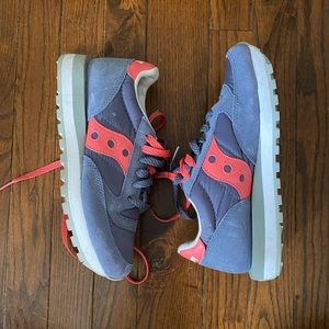 Saucony jazz sneakers pink and purple